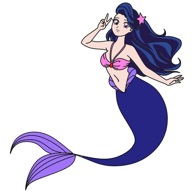 disegni di Come-disegnare-una-sirena-passo11-3