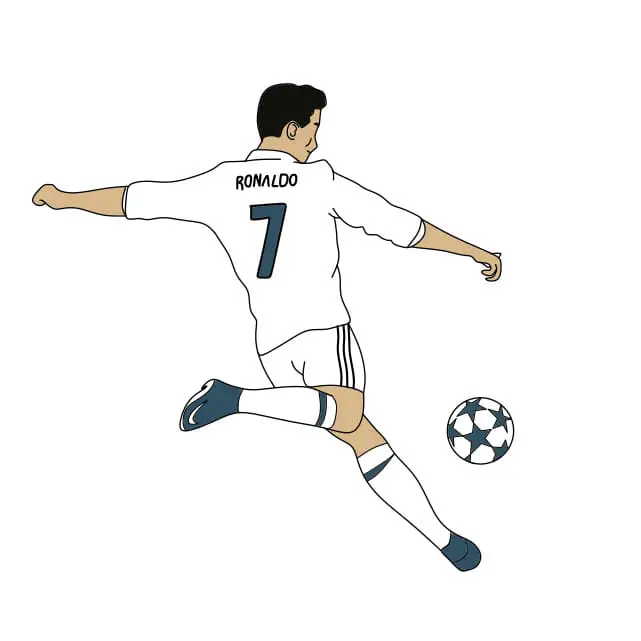 disegni di Come-disegnare-Ronaldo-passo11-2