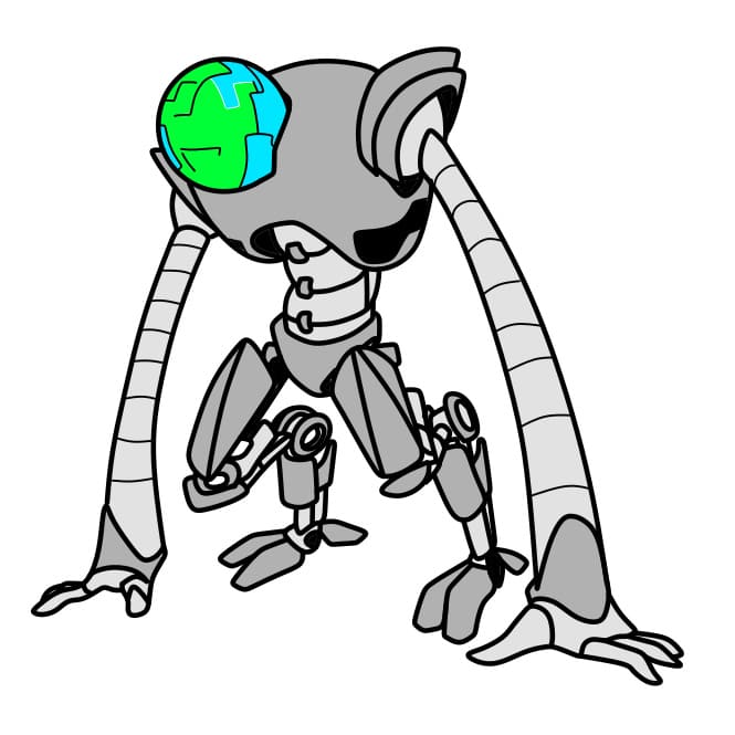 disegni di Come-disegnare-un-robot-Passaggio11-1