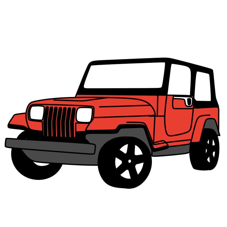 disegni di Jeep