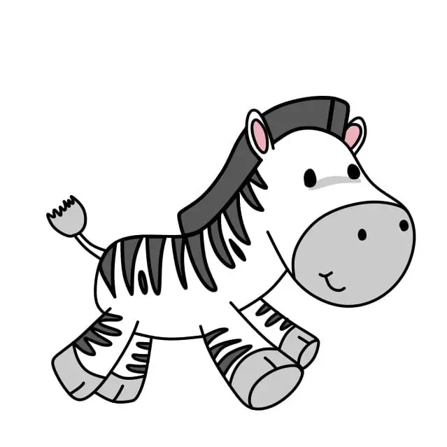 disegni di Come-disegnare-una-zebra-passo10