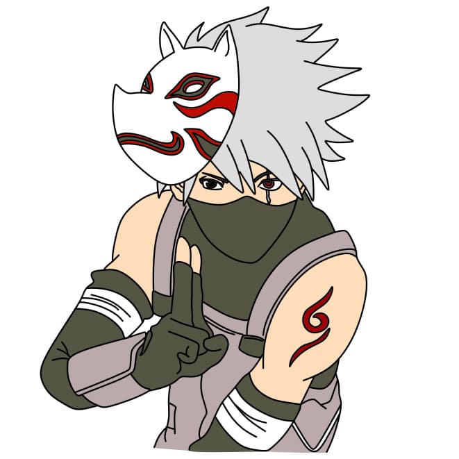 disegni di Come-disegnare-Kakashi-Hatake-passo11-1