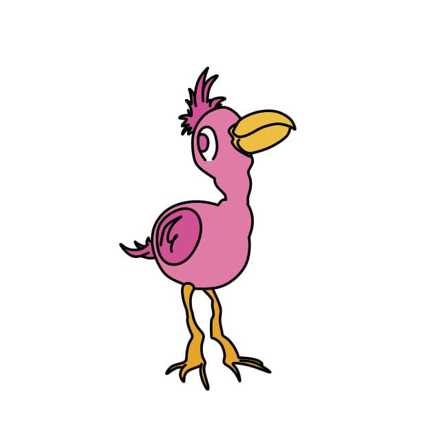 disegni di Come-disegnare-Opila-Bird-passo9