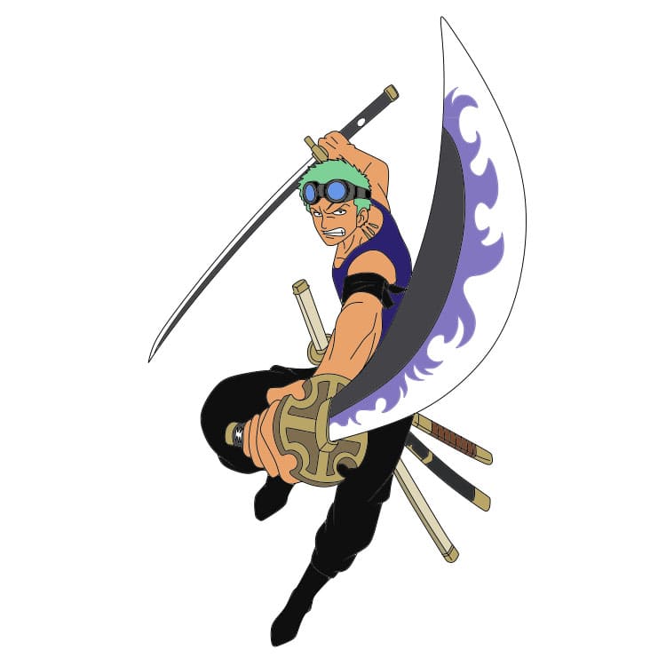 disegni di come-disegnare-Roronoa-Zoro-passo12-4