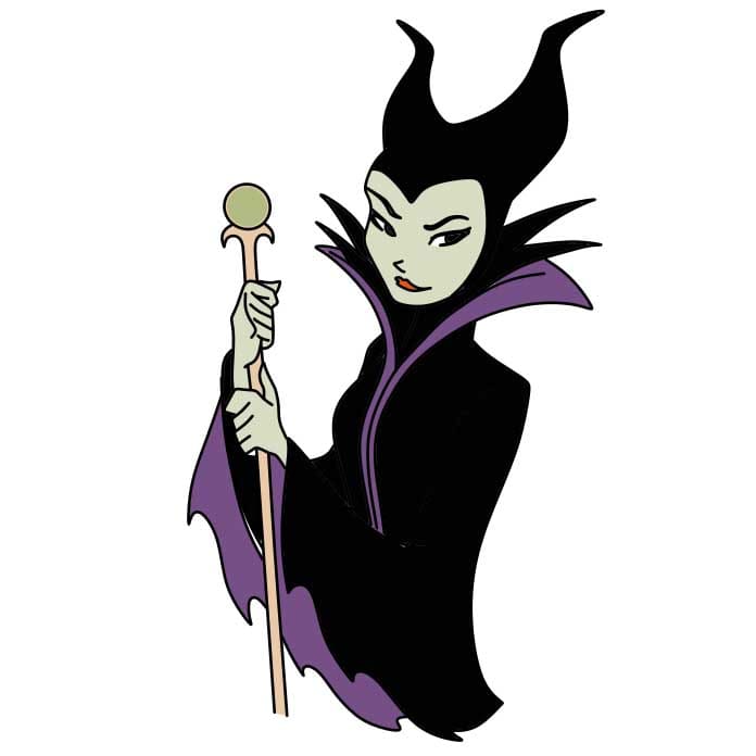 disegni di Come-disegnare-Malefica-Step-10-1