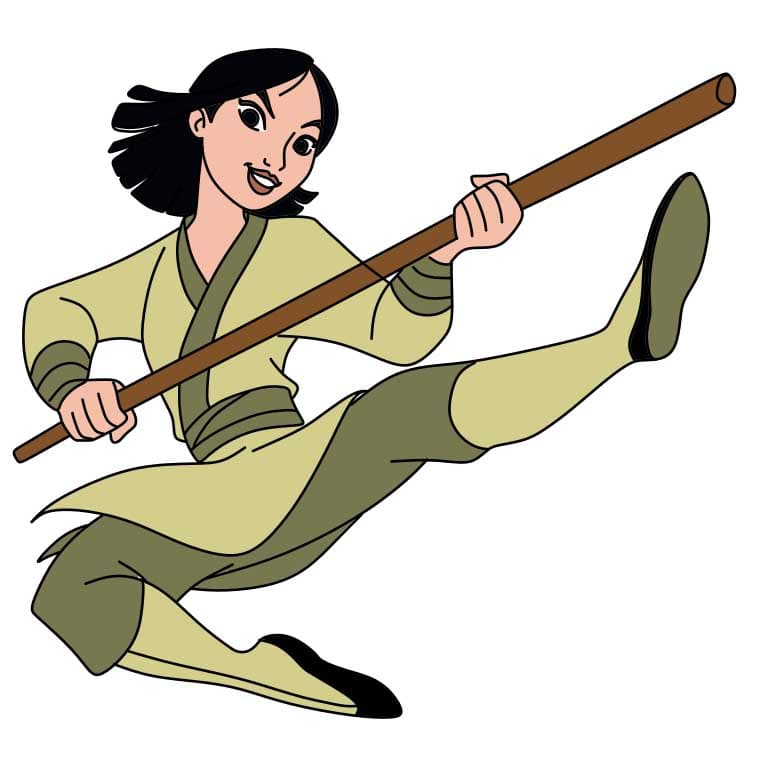 disegni di Come-disegnare-Mulan-Step-11