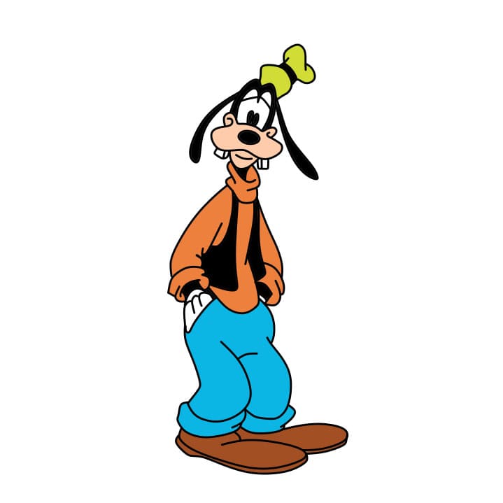 disegni di Come-disegnare-Pippo-Step-10-3