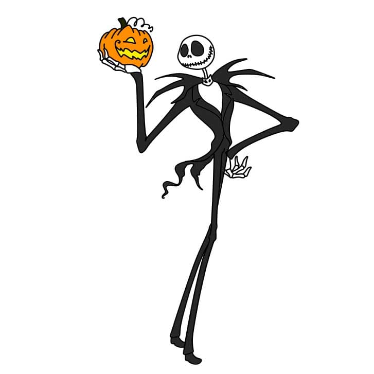 disegni di Come-disegnare-Skellington-Passaggio-12