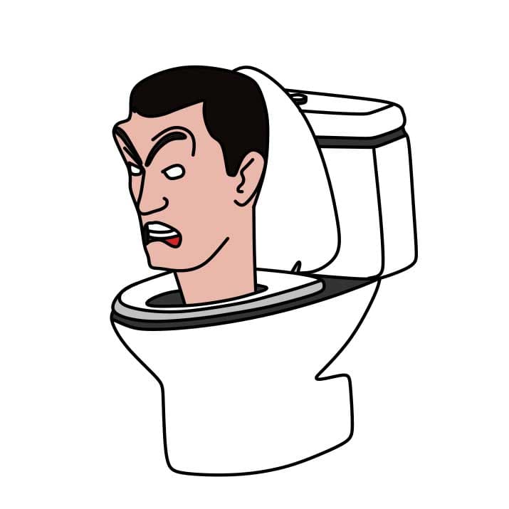 disegni di Come-disegnare-Skibidi-Toilet-Step-9-1