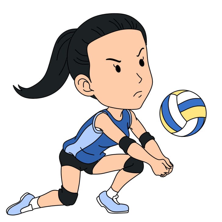 disegni di Come-disegnare-la-pallavolo-Step-12