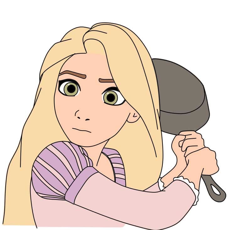 disegni di Come-disegnare-una-principessa-dai-capelli-nuvolosi-Step-10-2