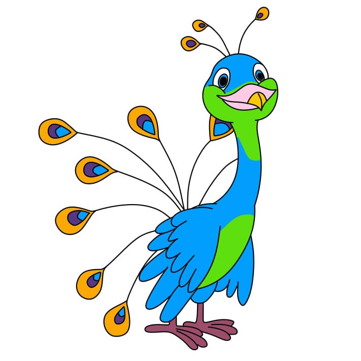 disegni di come-disegnare-un-pavone-passo10-2