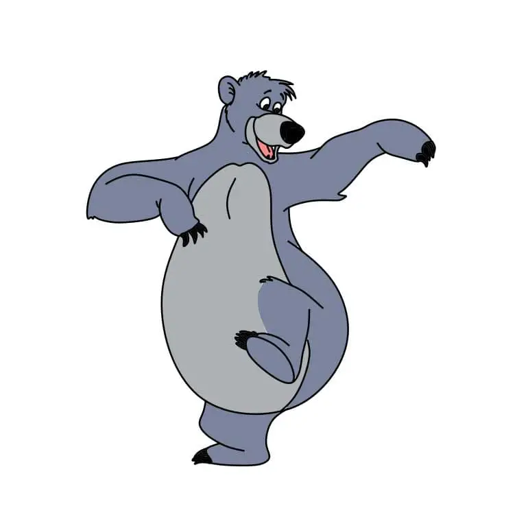 disegni di Come-disegnare-Baloo-Step-9-4