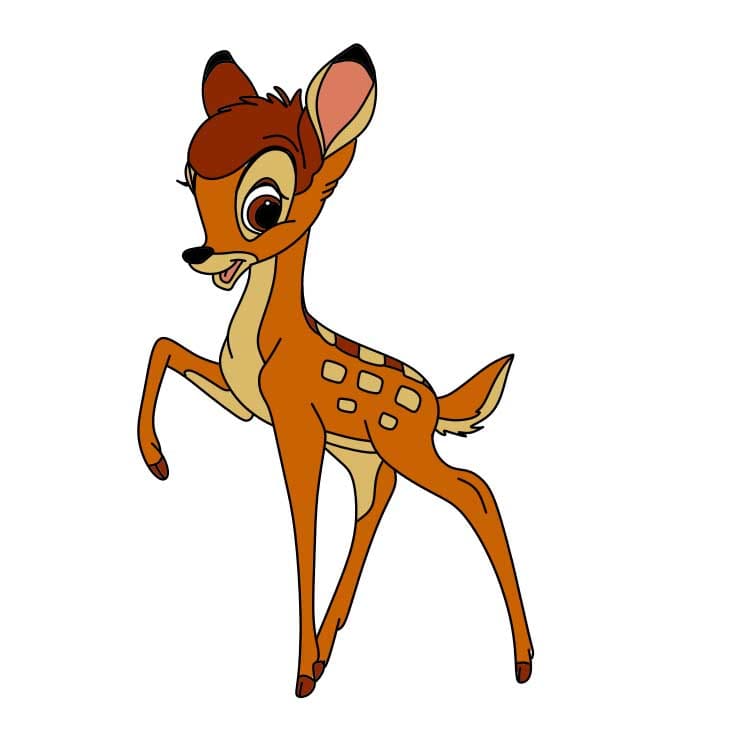 disegni di Come-disegnare-Bambi-Passo-8-5