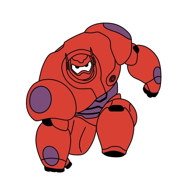 disegni di Come-disegnare-Baymax-Passo-8-1