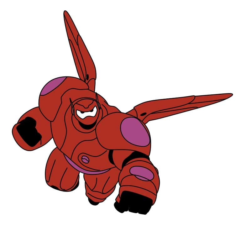disegni di Come-disegnare-Baymax-Passo-8-4
