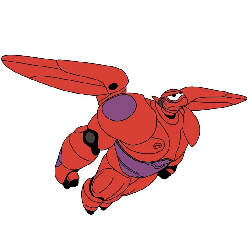 disegni di Come-disegnare-Baymax-Passo-9
