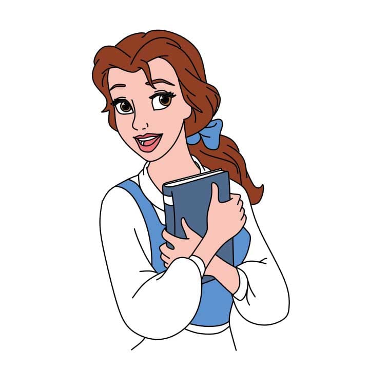 disegni di Come-disegnare-Belle-Step-10
