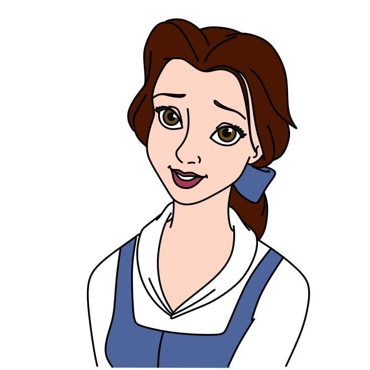 disegni di Come-disegnare-Belle-Step-6-5