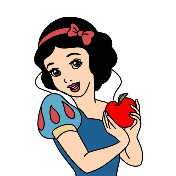 disegni di Come-disegnare-Biancaneve-Passo-10-3