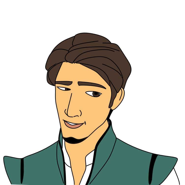disegni di Come-disegnare-Flynn-Rider-Passo-6-5