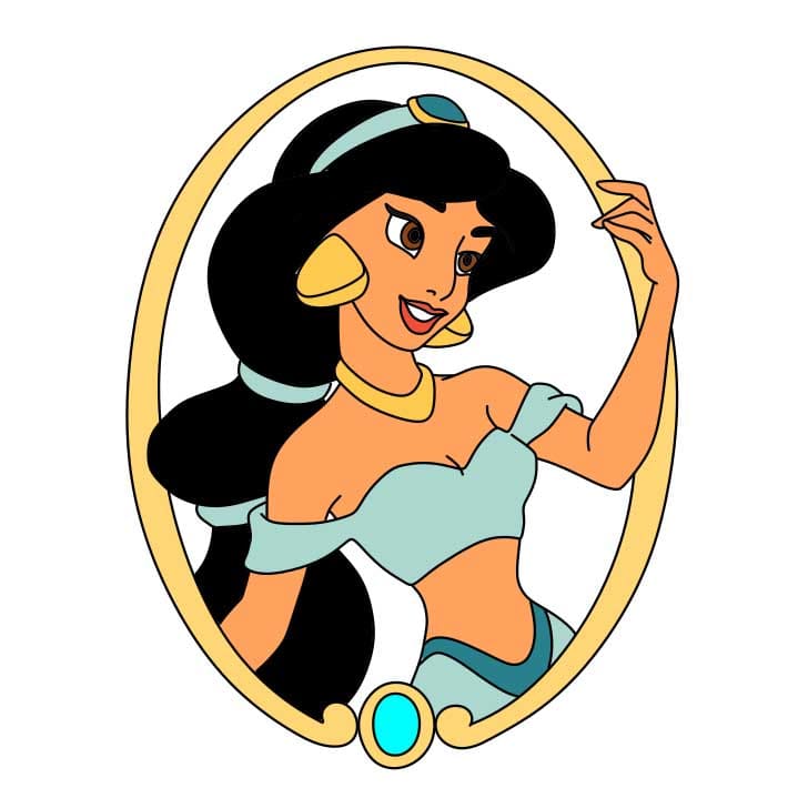 disegni di Come-disegnare-Jasmine-Step-10-2