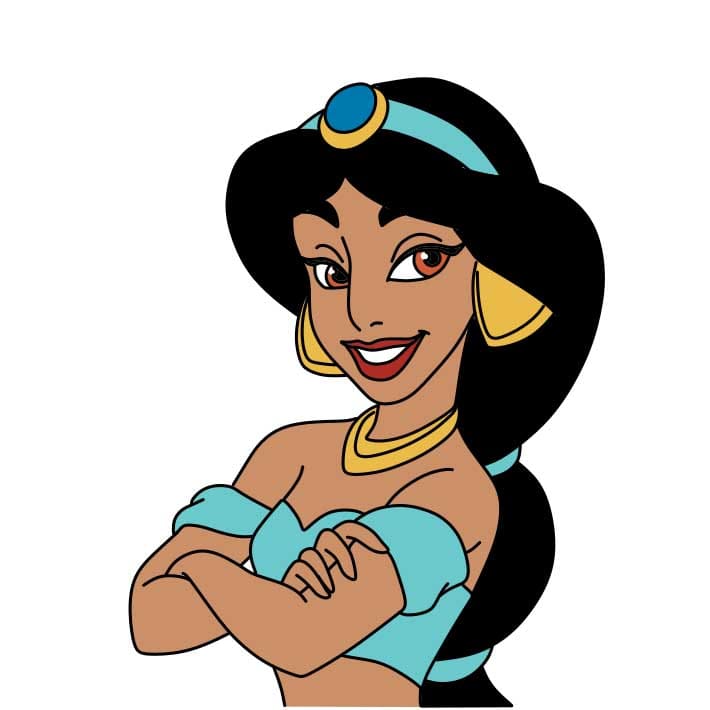 disegni di Come-disegnare-Jasmine-Step-8-2