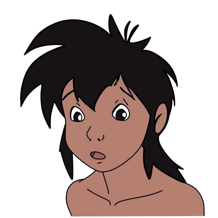 disegni di Come-disegnare-Mowgli-Passo-7-1