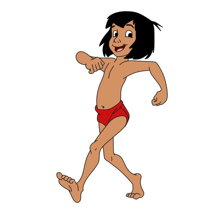 disegni di Mowgli