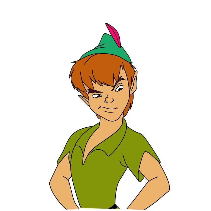 disegni di Come-disegnare-Peter-Pan-Passo-8-1