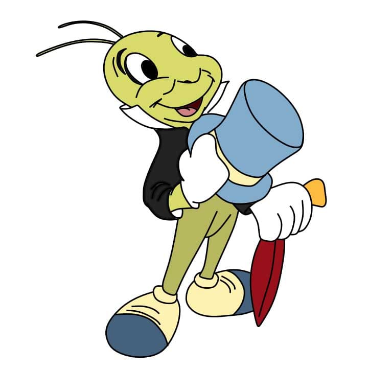 disegni di Come-disegnare-il-grillo-Jiminy-Passaggio-10-4