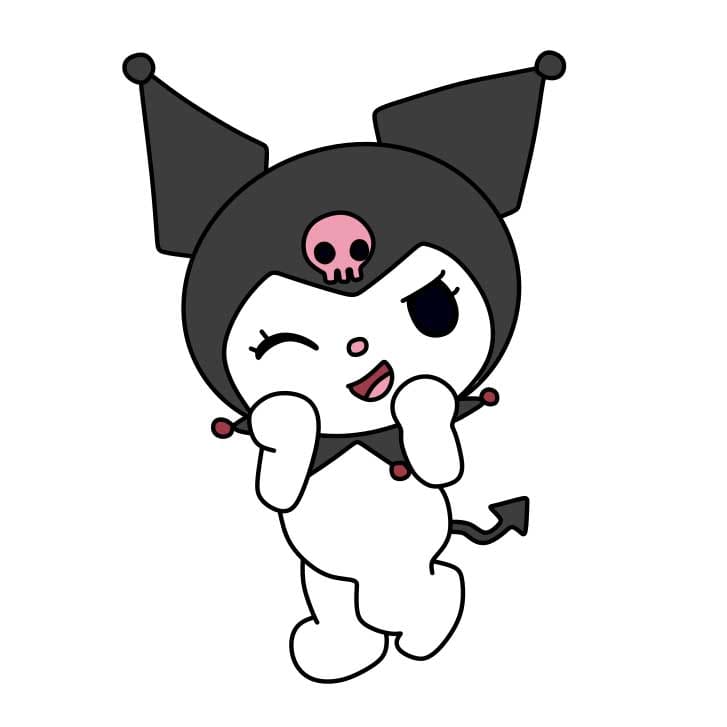 disegni di Come-disegnare-Kuromi-Passo-8-2