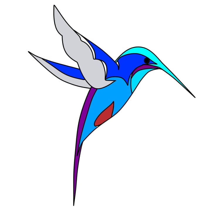 disegni di Come-disegnare-un-colibri-Passo-8-2
