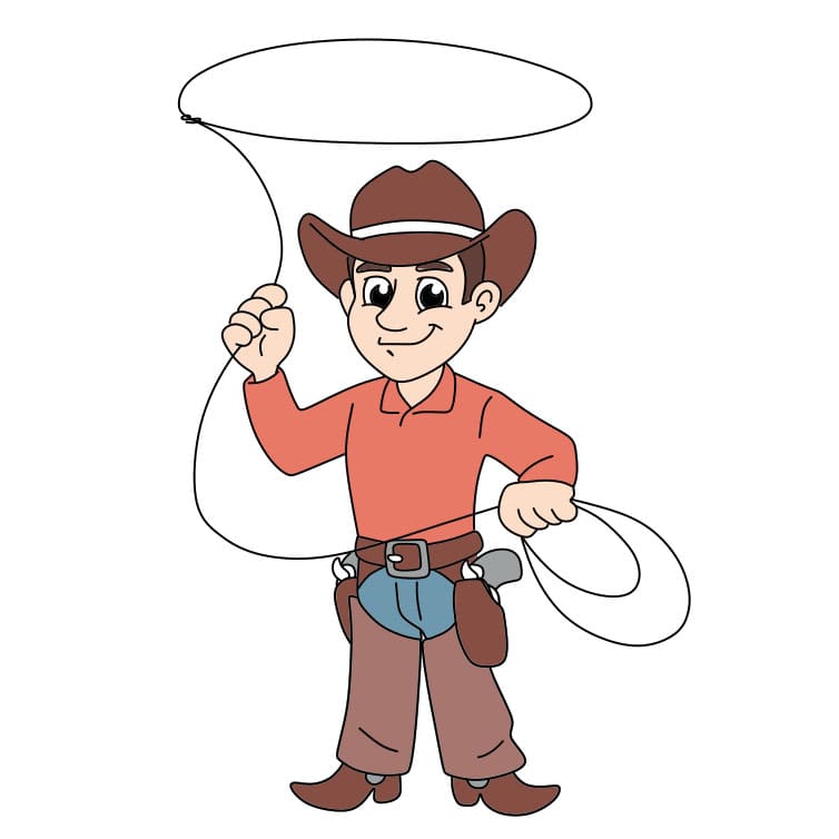 disegni di Come-disegnare-un-cowboy-Passo-9-4