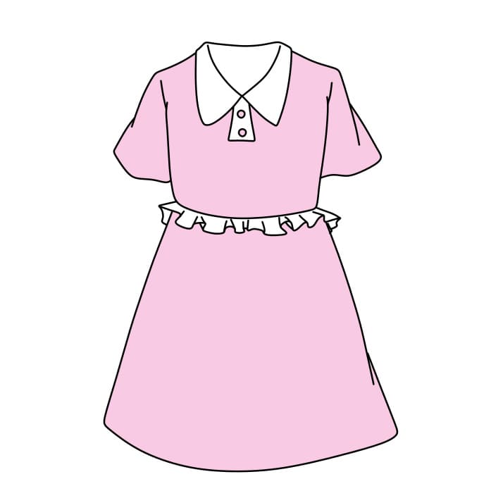 disegni di Come-disegnare-un-vestito-Passo-7