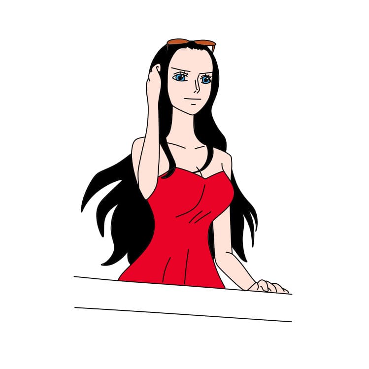 disegni di Come-disegnare-Nico-Robin-Passo-10