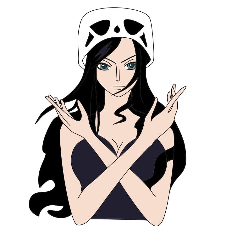 disegni di Come-disegnare-Nico-Robin-Passo-8-5