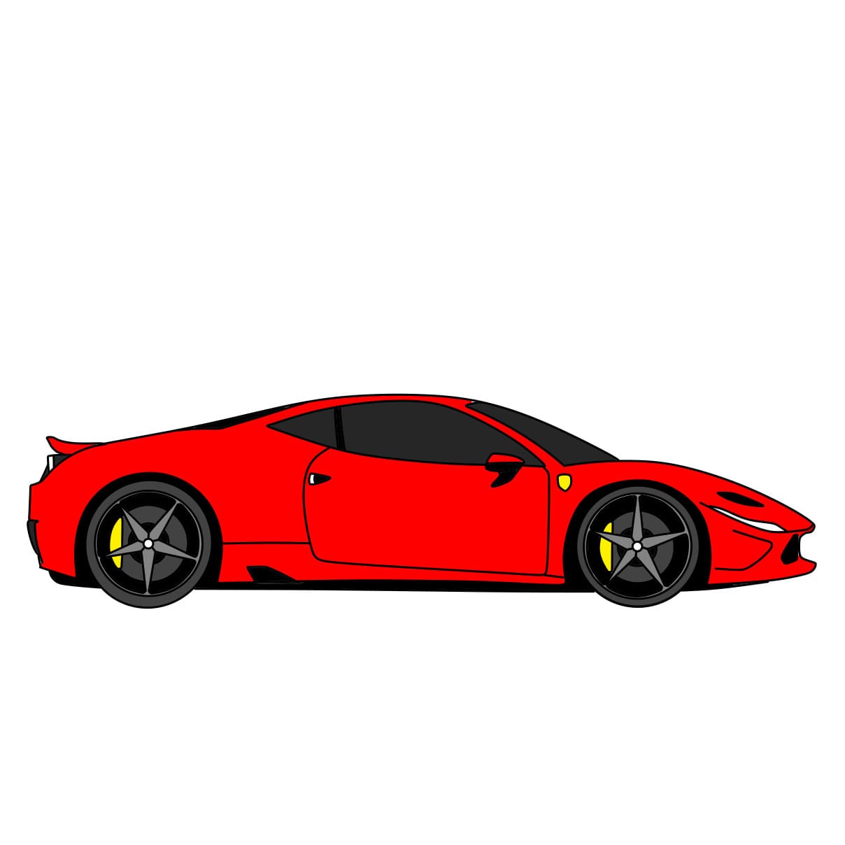 disegni di Come-disegnare-la-Ferrari-Passaggio-1