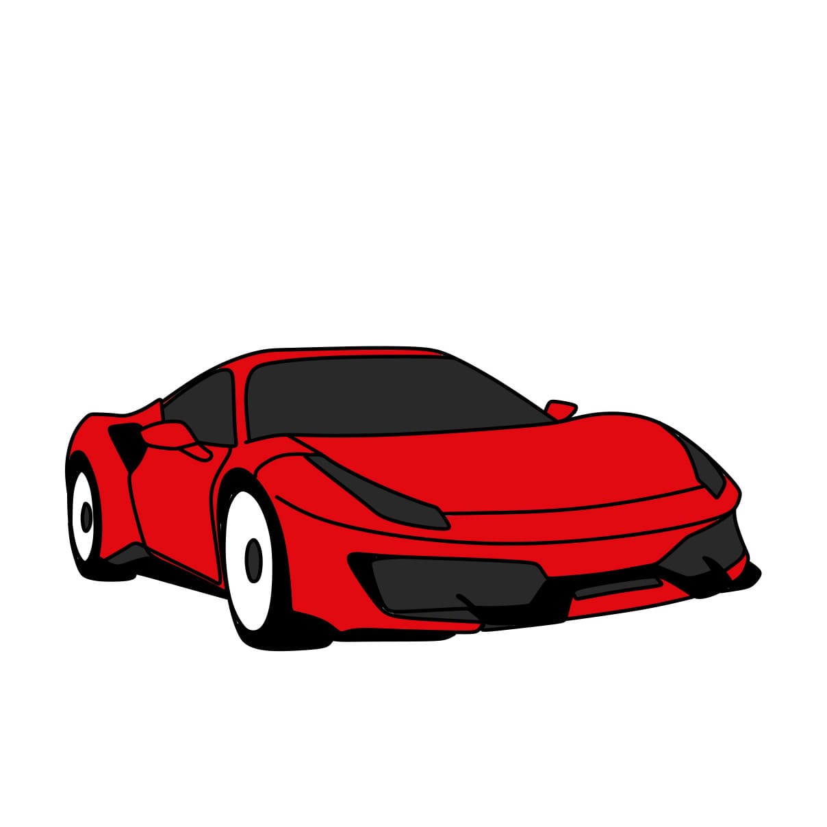disegni di Come-disegnare-la-Ferrari-Passaggio-5