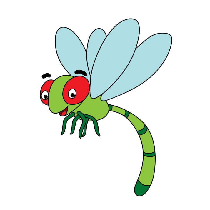 disegni di Come-disegnare-una-libellula-Passo-8-3