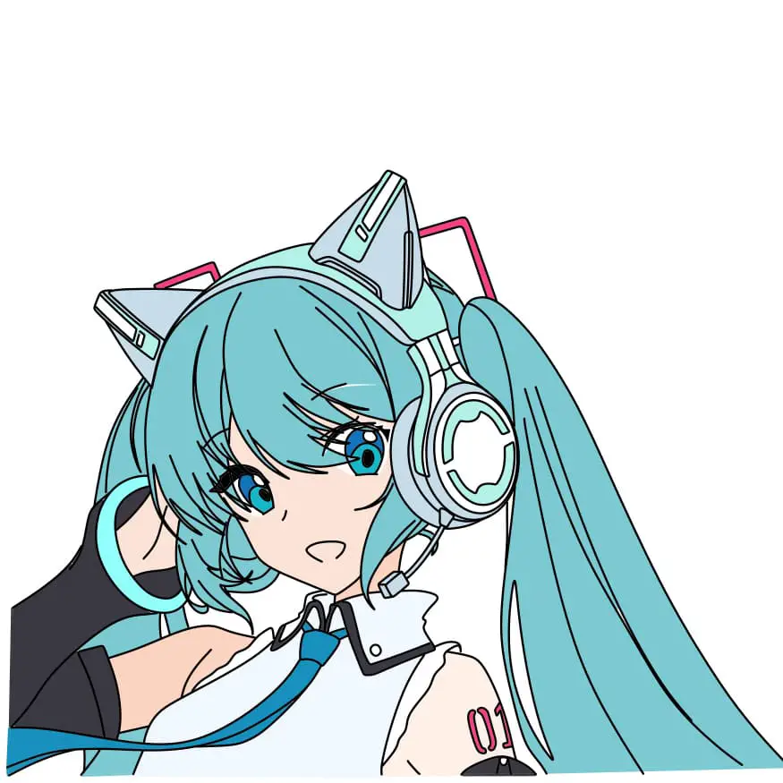 disegni di Come-disegnare-Hatsune-Miku-Passo-10