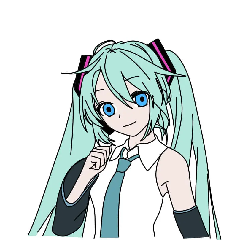 disegni di Come-disegnare-Hatsune-Miku-Passo-8-2
