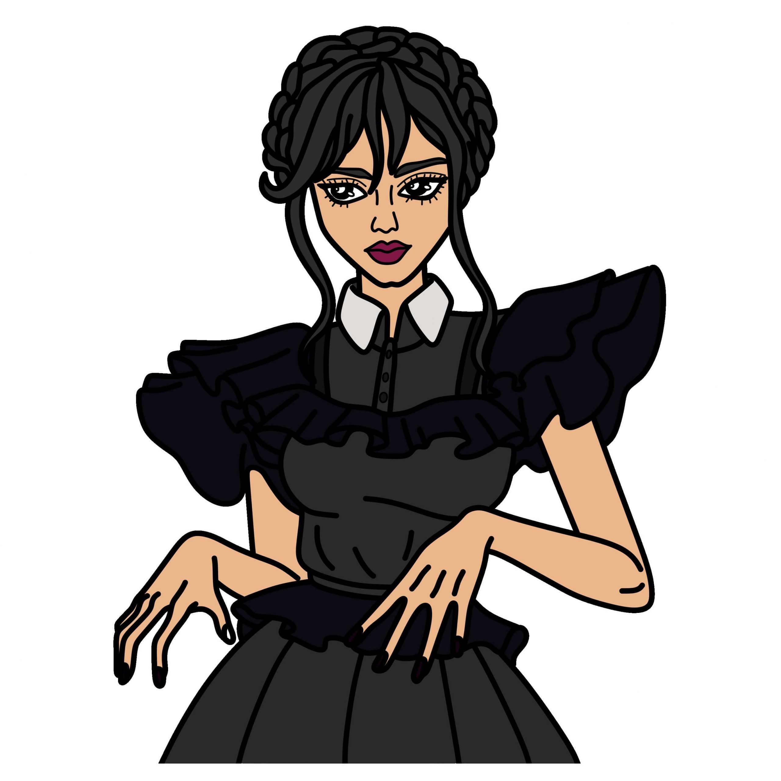 disegni di Wednesday Addams